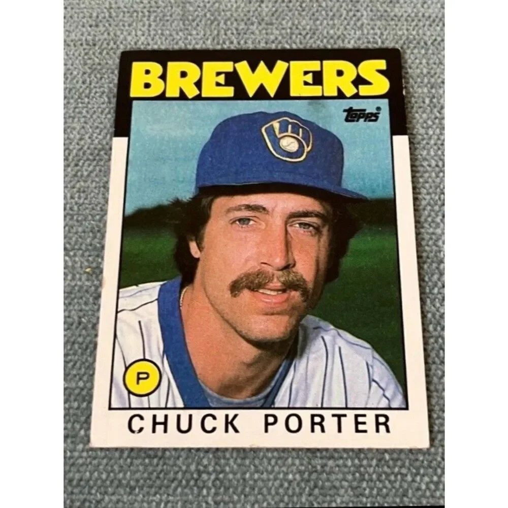 1986 Topps Milwaukee Brewers Baseball Card Trading Card